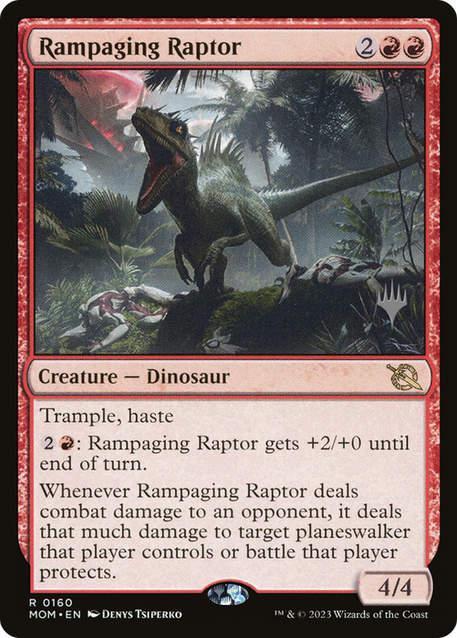 Rampaging Raptor (PPMOM-160P) - rare - Foil