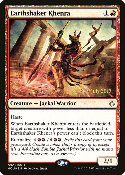 Earthshaker Khenra (PRE-90S) - rare - Foil