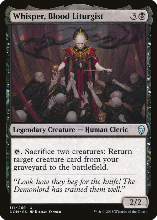 Whisper, Blood Liturgist (DOM-111) - uncommon