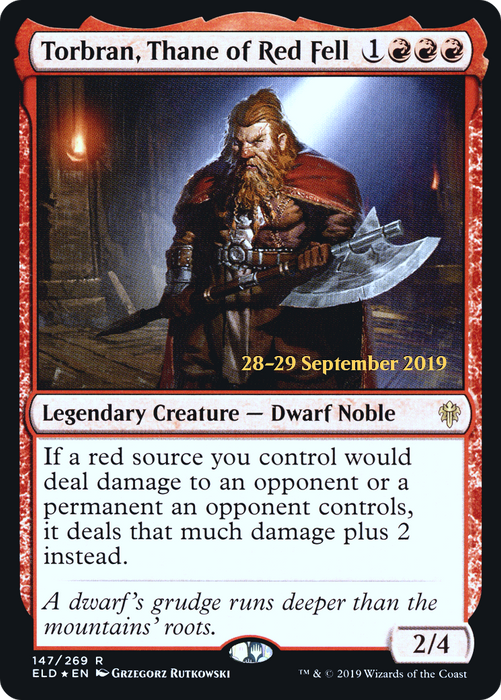 Torbran, Thane of Red Fell (PRE-147S) - rare - Foil