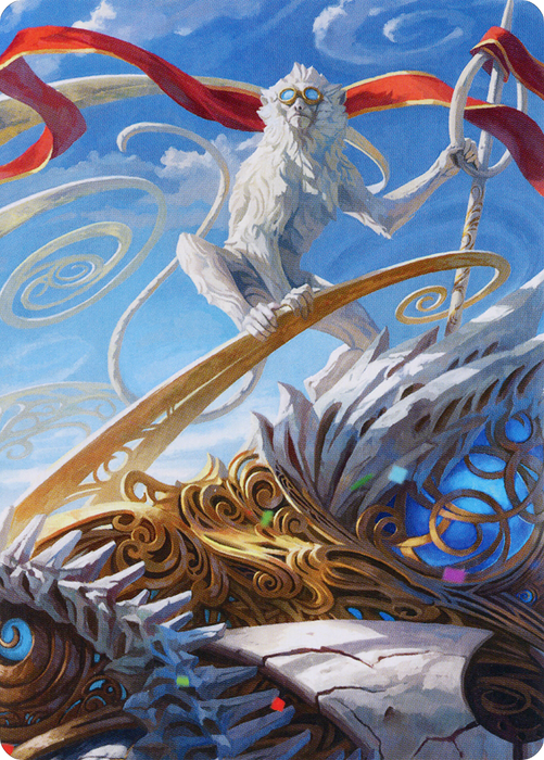 Ragavan, Nimble Pilferer // Ragavan, Nimble Pilferer (AMOM-074) - common (Borderless) - Foil