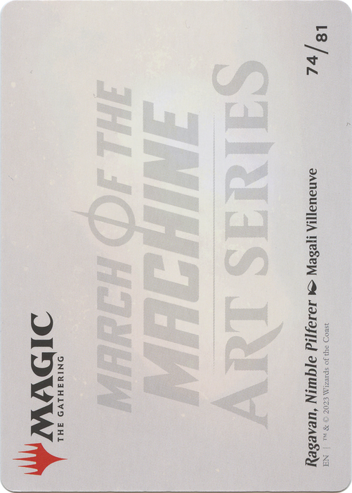 Ragavan, Nimble Pilferer // Ragavan, Nimble Pilferer (AMOM-074) - common (Borderless) - Foil