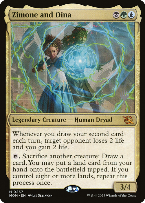 Zimone and Dina (PPMOM-257P) - mythic - Foil