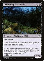 Gibbering Barricade (DMU-095) - common - Foil