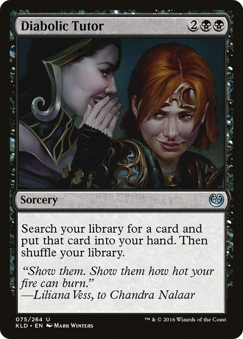 Diabolic Tutor (KLD-075) - uncommon