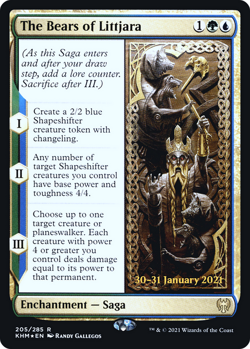 The Bears of Littjara (PRE-205S) - rare - Foil