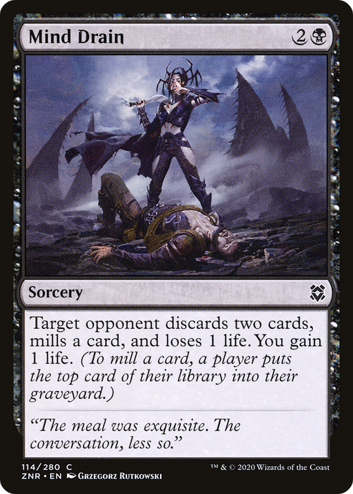 Mind Drain (ZNR-114) - common - Foil