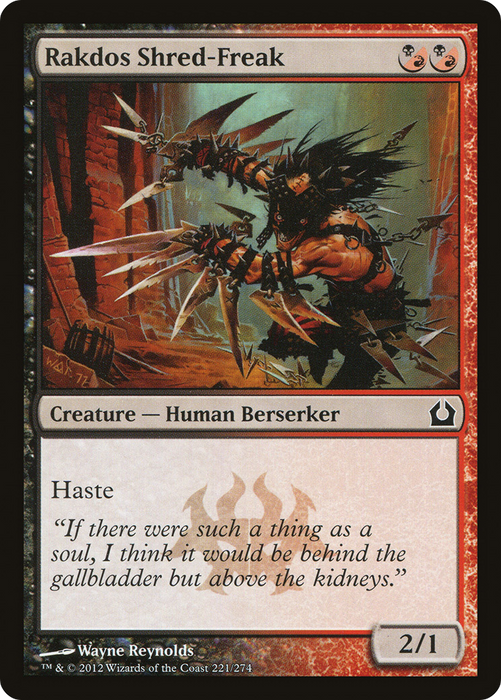 Rakdos Shred-Freak (RTR-221) - common - Foil