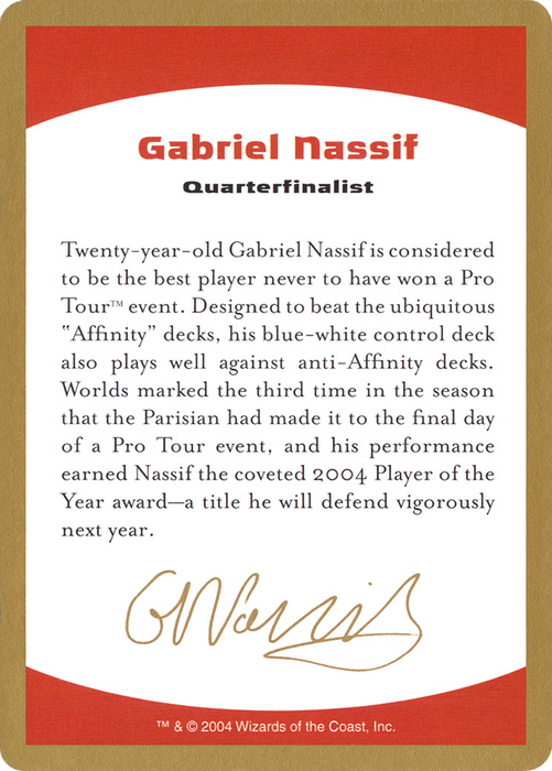 Gabriel Nassif Bio (WCD-GN0A) - common