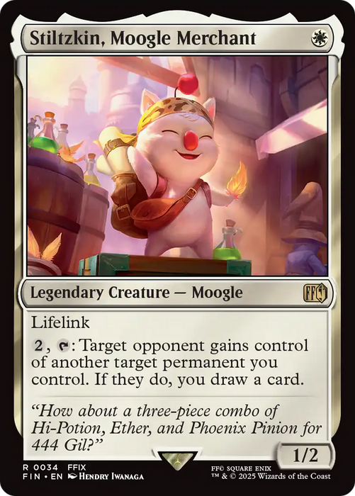 Stiltzkin, Moogle Merchant (FIN-034) - rare