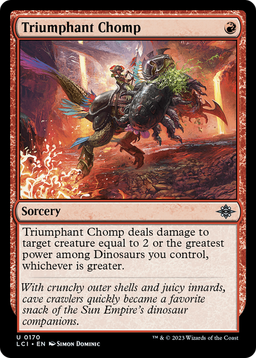 Triumphant Chomp (LCI-170) - uncommon