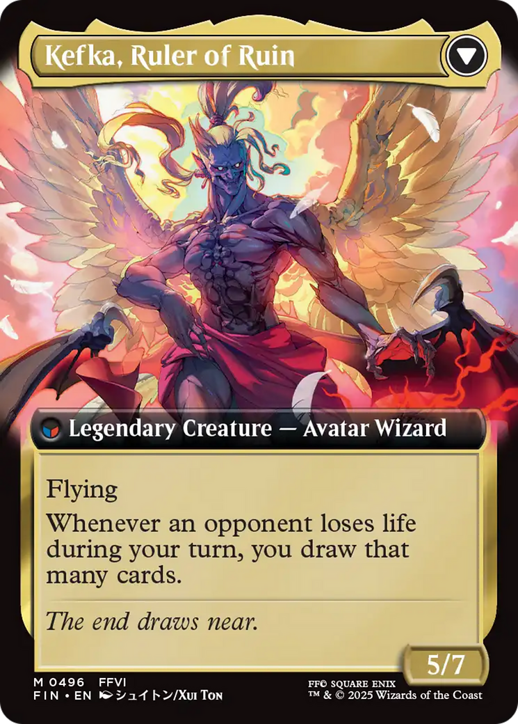 Kefka, Court Mage // Kefka, Ruler of Ruin (FIN-496) - mythic: (Extended Art)