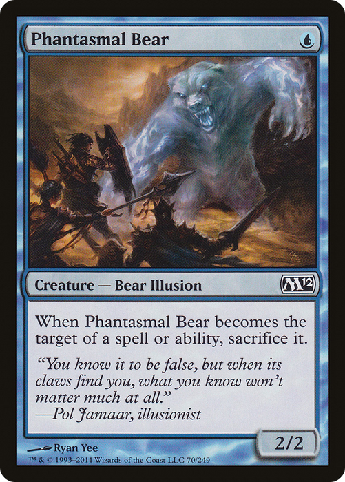 Phantasmal Bear (M12-070) - common - Foil