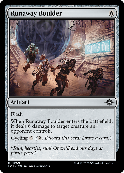 Runaway Boulder (LCI-259) - common - Foil