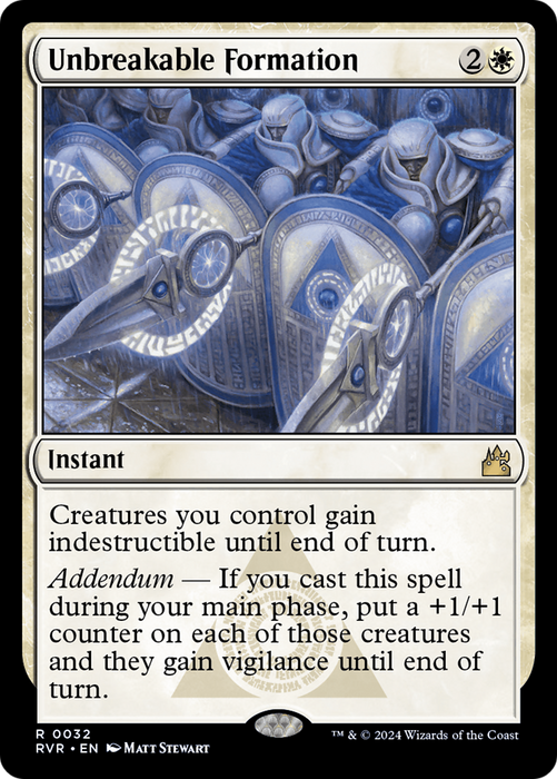 Unbreakable Formation (RVR-032) - rare - Foil