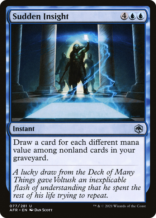 Sudden Insight (AFR-077) - uncommon - Foil
