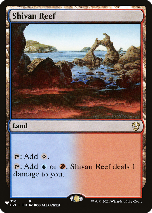 Shivan Reef (LIST-C21-316) - rare