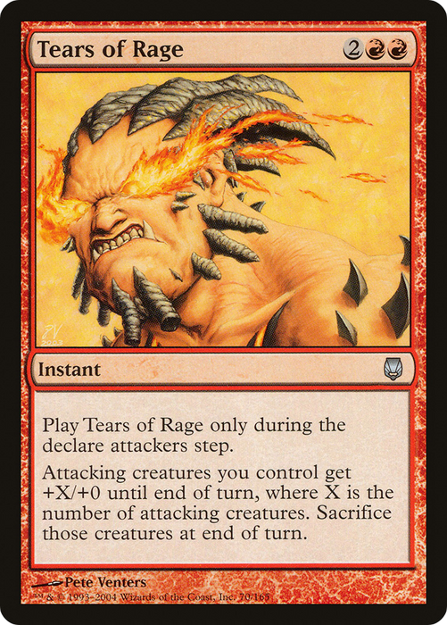 Tears of Rage (DST-070) - uncommon - Foil