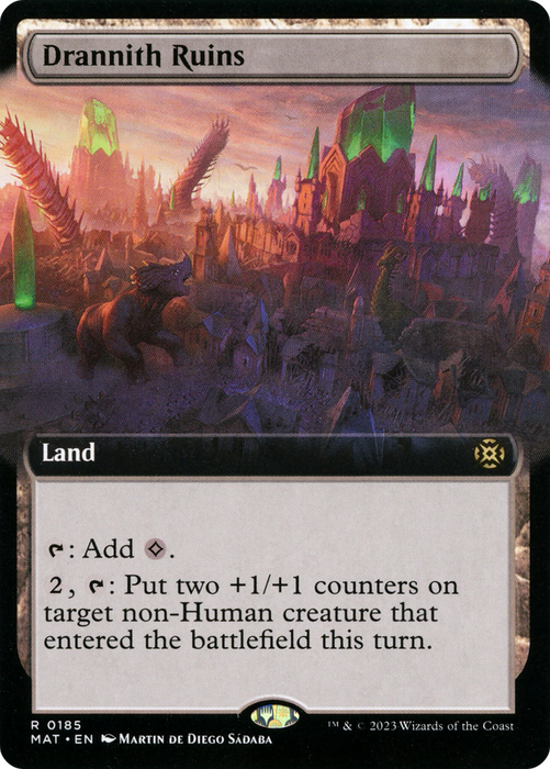Drannith Ruins (MAT-185) - rare: (Extended Art) - Foil