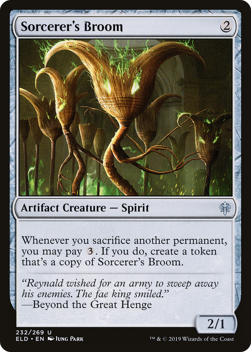 Sorcerer's Broom (ELD-232) - uncommon