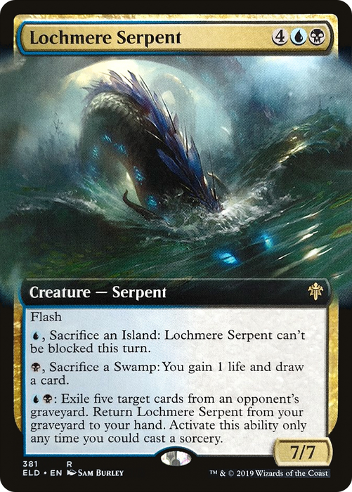 Lochmere Serpent (ELD-381) - rare: (Extended Art)