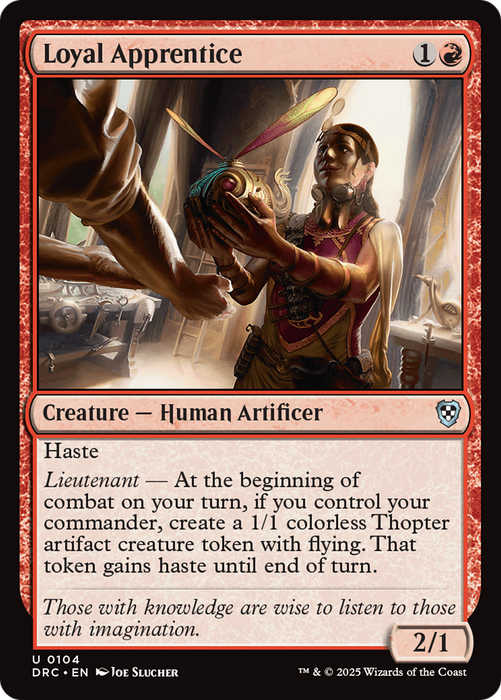Loyal Apprentice (DRC-104) - uncommon - Foil