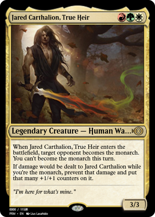 Jared Carthalion, True Heir (PRM-86232) - rare