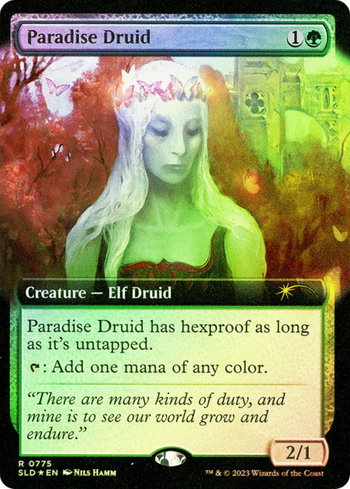 Paradise Druid (SLD-775) - rare: (Extended Art) - Foil