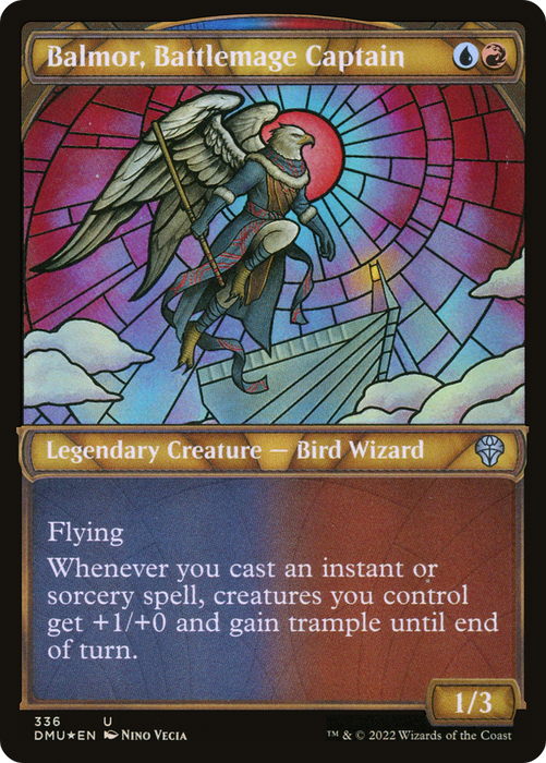 Balmor, Battlemage Captain (DMU-336) - uncommon: (Showcase) - Foil