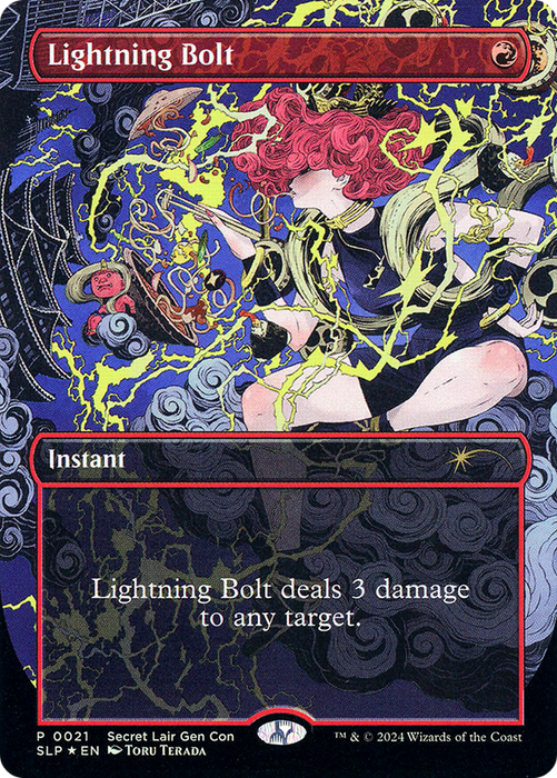 Lightning Bolt (SLP-021) - rare - Foil