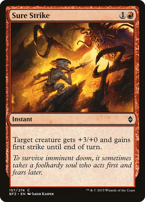 Sure Strike (BFZ-157) - common - Foil