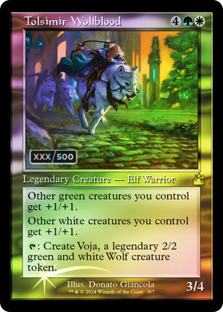 Tolsimir Wolfblood (RVR-387Z) - rare - Foil