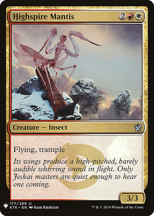 Highspire Mantis (LIST-KTK-177) - uncommon