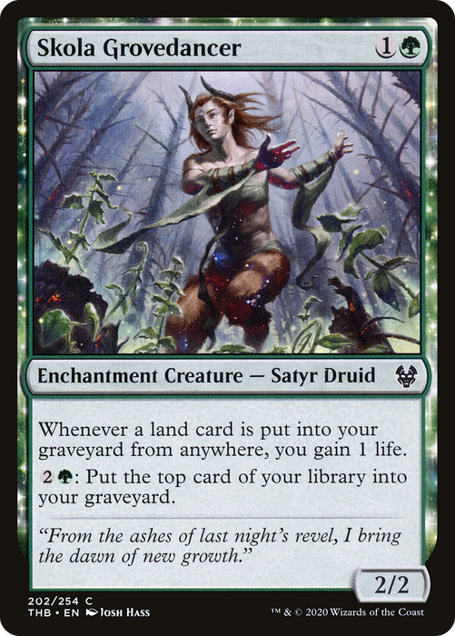 Skola Grovedancer (THB-202) - common: (enchantment) - Foil