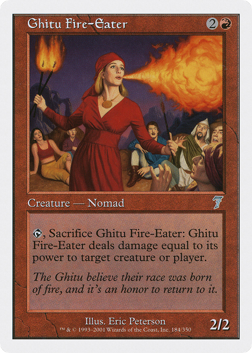 Ghitu Fire-Eater (7ED-184) - uncommon