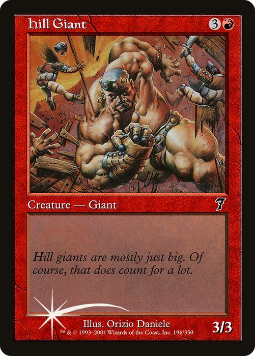 Hill Giant (7ED-196★) - common - Foil