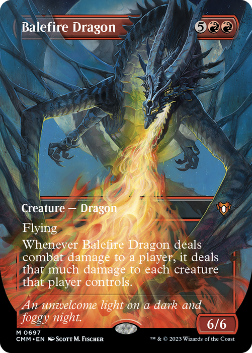 Balefire Dragon (CMM-697) - mythic (Borderless)