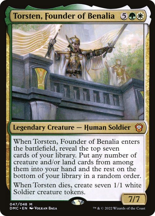 Torsten, Founder of Benalia (DMC-047) - mythic - Foil