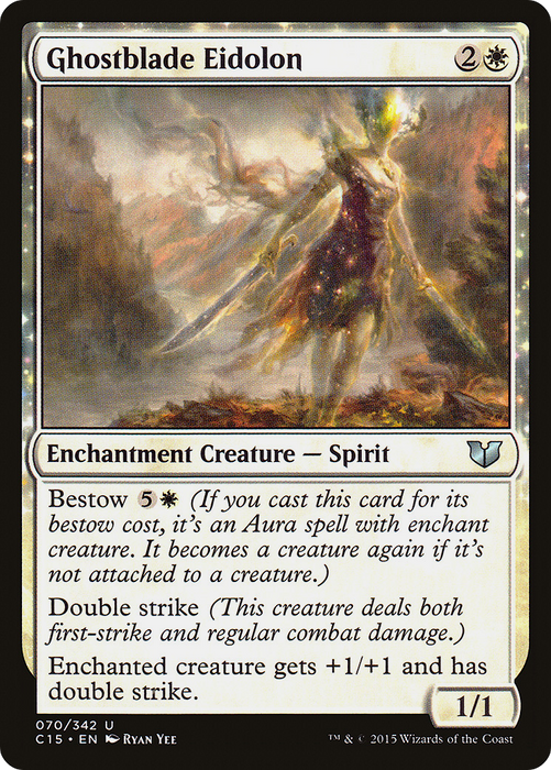 Ghostblade Eidolon (C15-070) - uncommon: (enchantment)