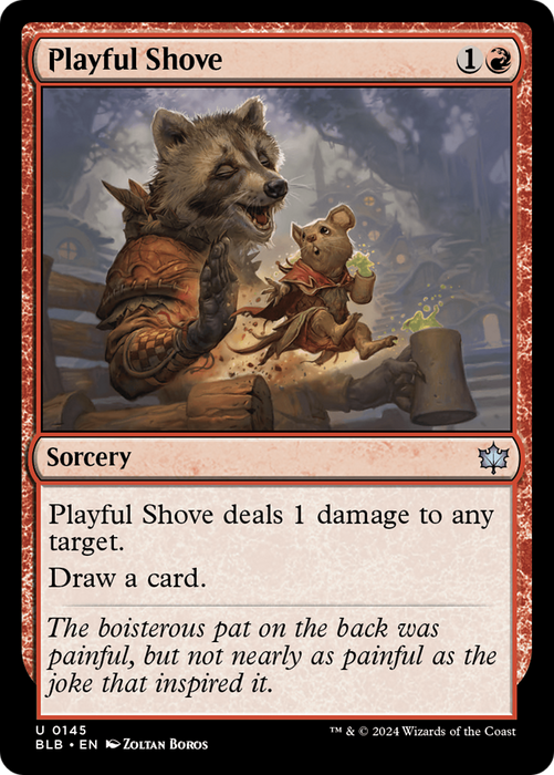 Playful Shove (BLB-145) - uncommon