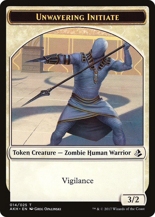 Unwavering Initiate (AKH-014) - common - Foil