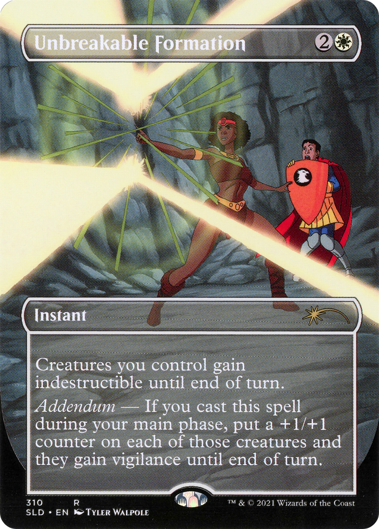 Unbreakable Formation (SLD-310) - rare (Borderless) - Foil