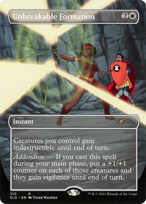 Unbreakable Formation (SLD-310) - rare (Borderless) - Foil