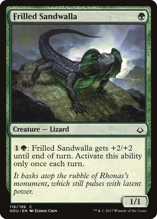Frilled Sandwalla (HOU-116) - common - Foil