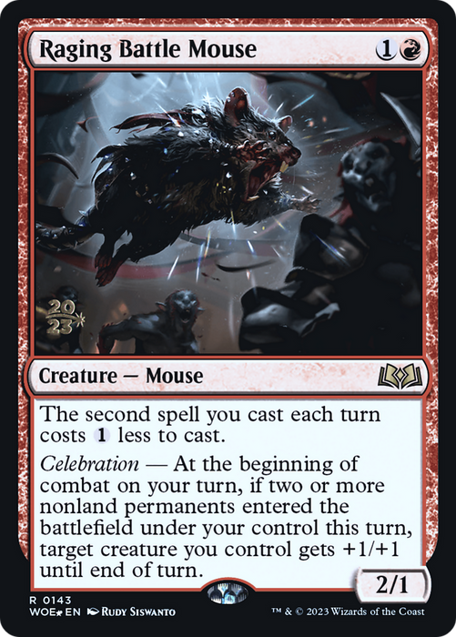 Raging Battle Mouse (PRE-143S) - rare - Foil