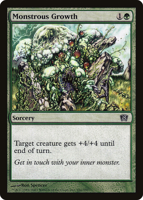 Monstrous Growth (8ED-266★) - common - Foil