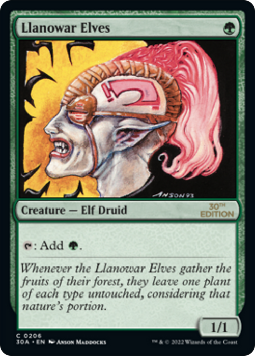 Llanowar Elves (30A-206) - common