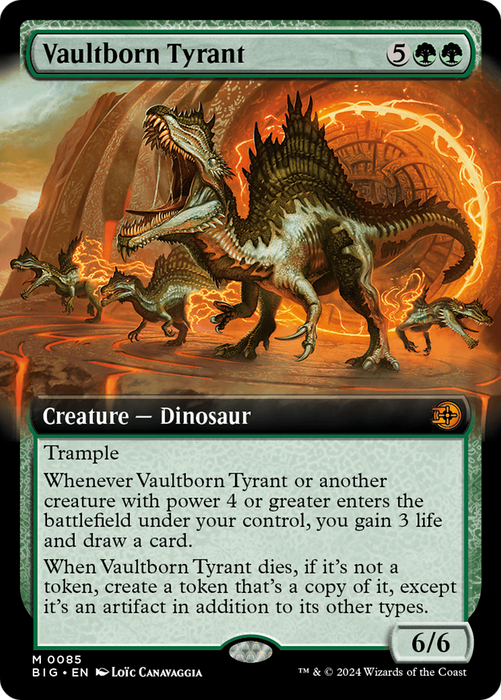 Vaultborn Tyrant (BIG-085) - mythic: (Extended Art) - Foil