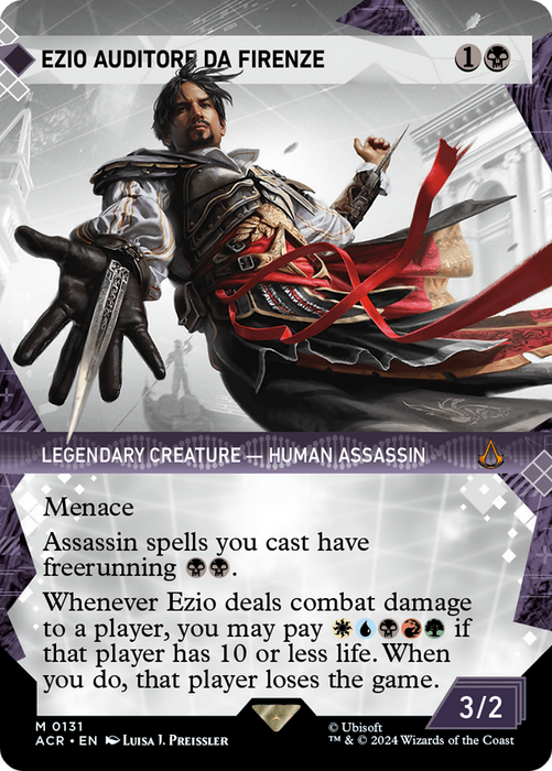 Ezio Auditore da Firenze (ACR-131) - mythic: (Showcase) (Borderless) - Foil