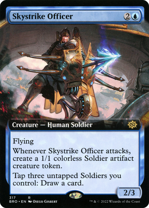 Skystrike Officer (BRO-317) - rare: (Extended Art) - Foil